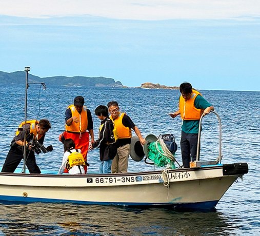 島根県松江市　アカモク種苗を使った藻場再生プロジェクトに参加！